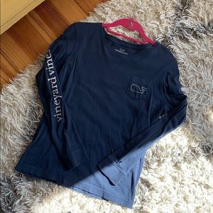 Vineyard vines navy long sleeve